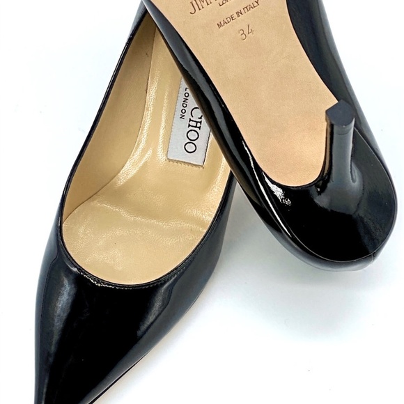 JIMMY CHOO Romy Patent Pointed-Toe 85mm Pumps - Picture 4 of 9